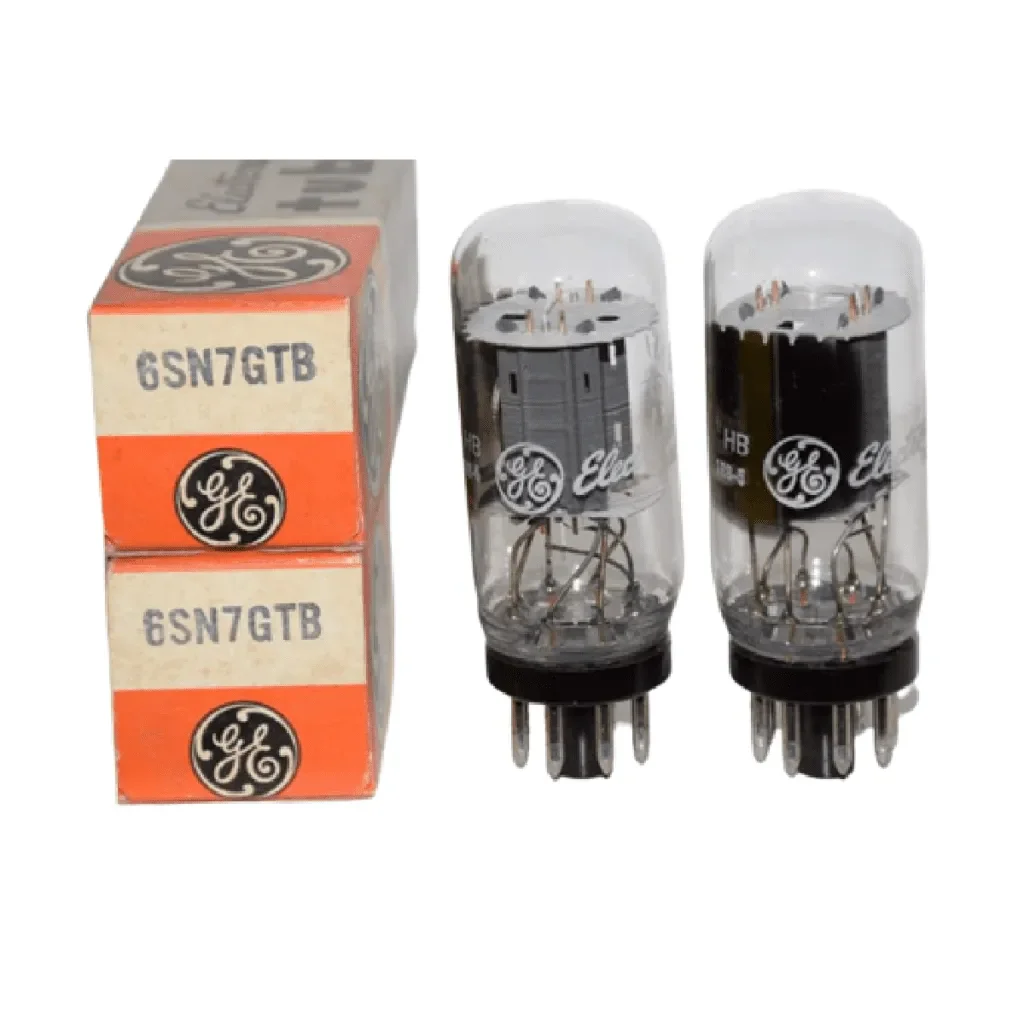 GE Large Plate, Coin Base 6SN7 GTB