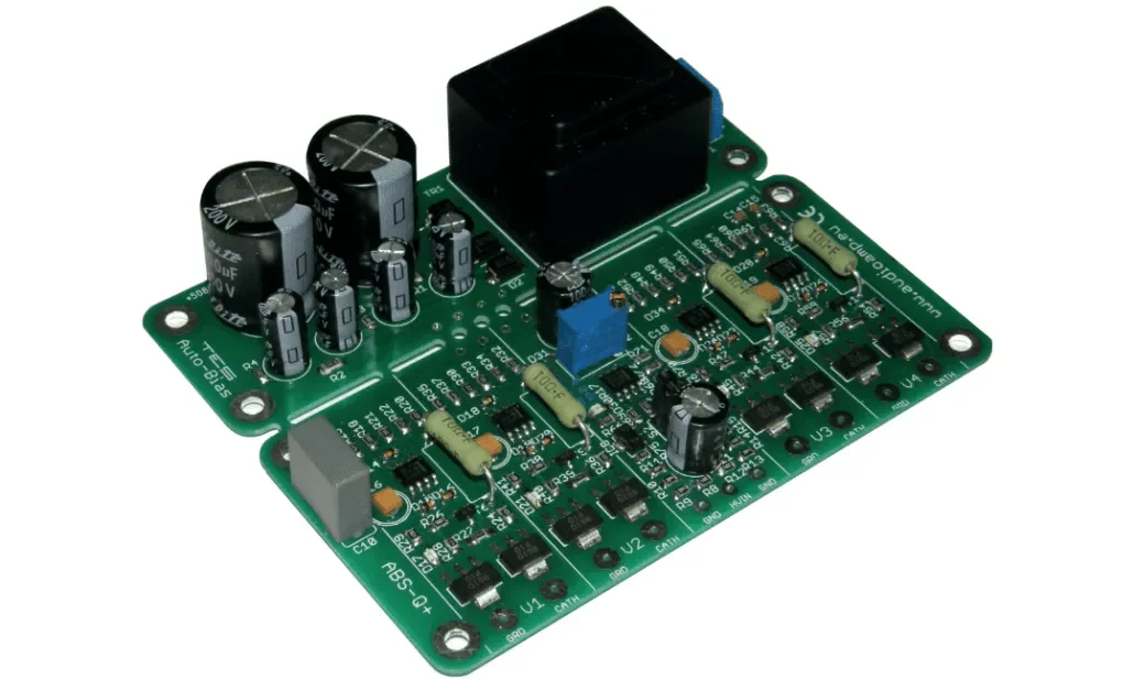 Module ABS-Qi+ for 4 tubes, PP & PPP amps, with a built in 6.3VAC AND bias supply, 115V or 240VAC powered transformer, fully autonomous.