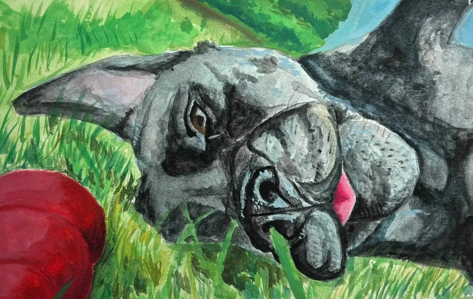Asher (2024)
Watercolor, Acrylic Gauche on Paper