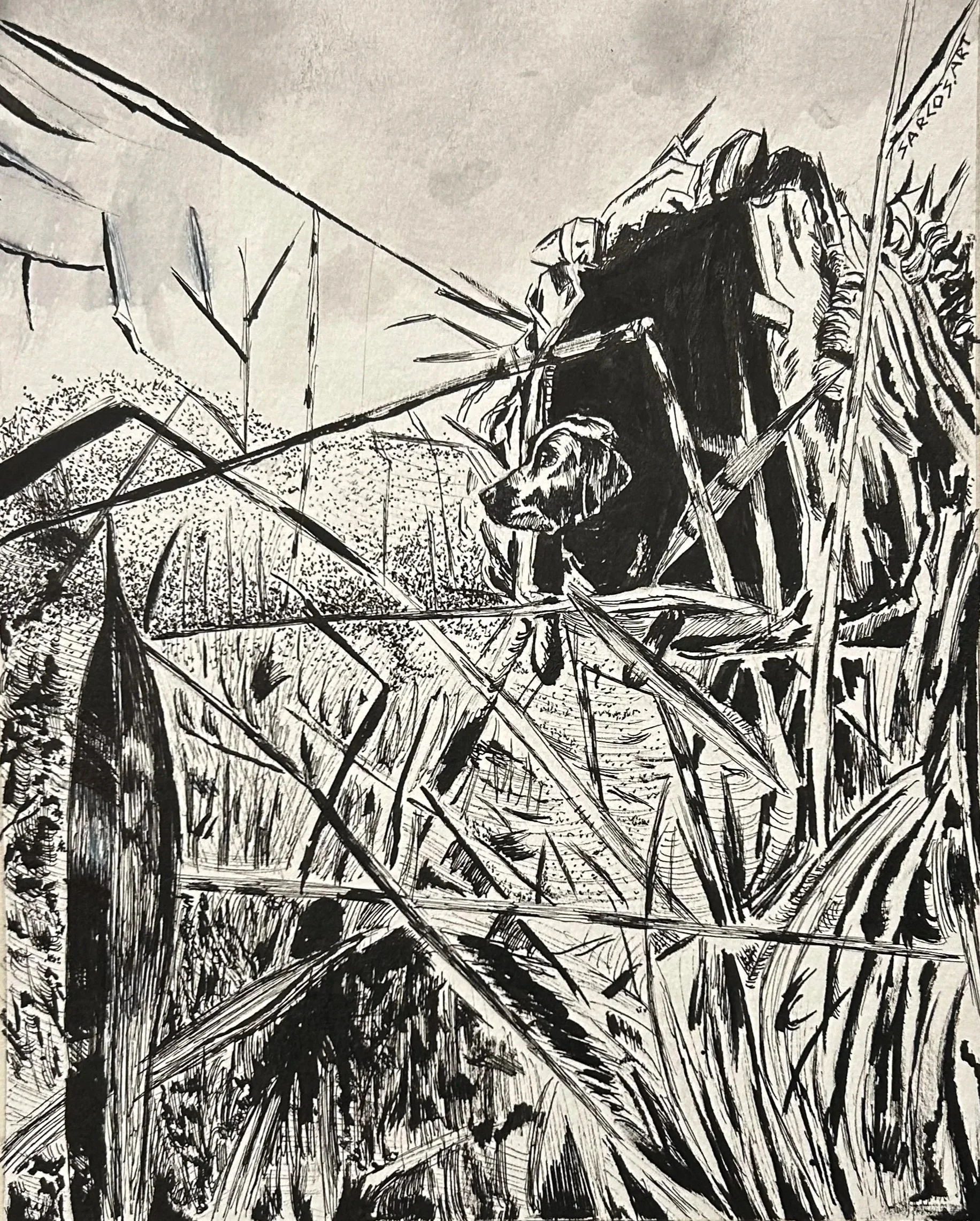 Luna (2025)
Ink, Ink Wash on Paper