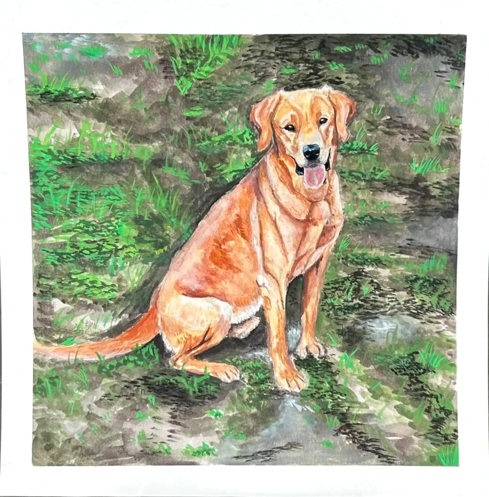 Bingley (2025)
Watercolor, Acrylic Gauche on Paper