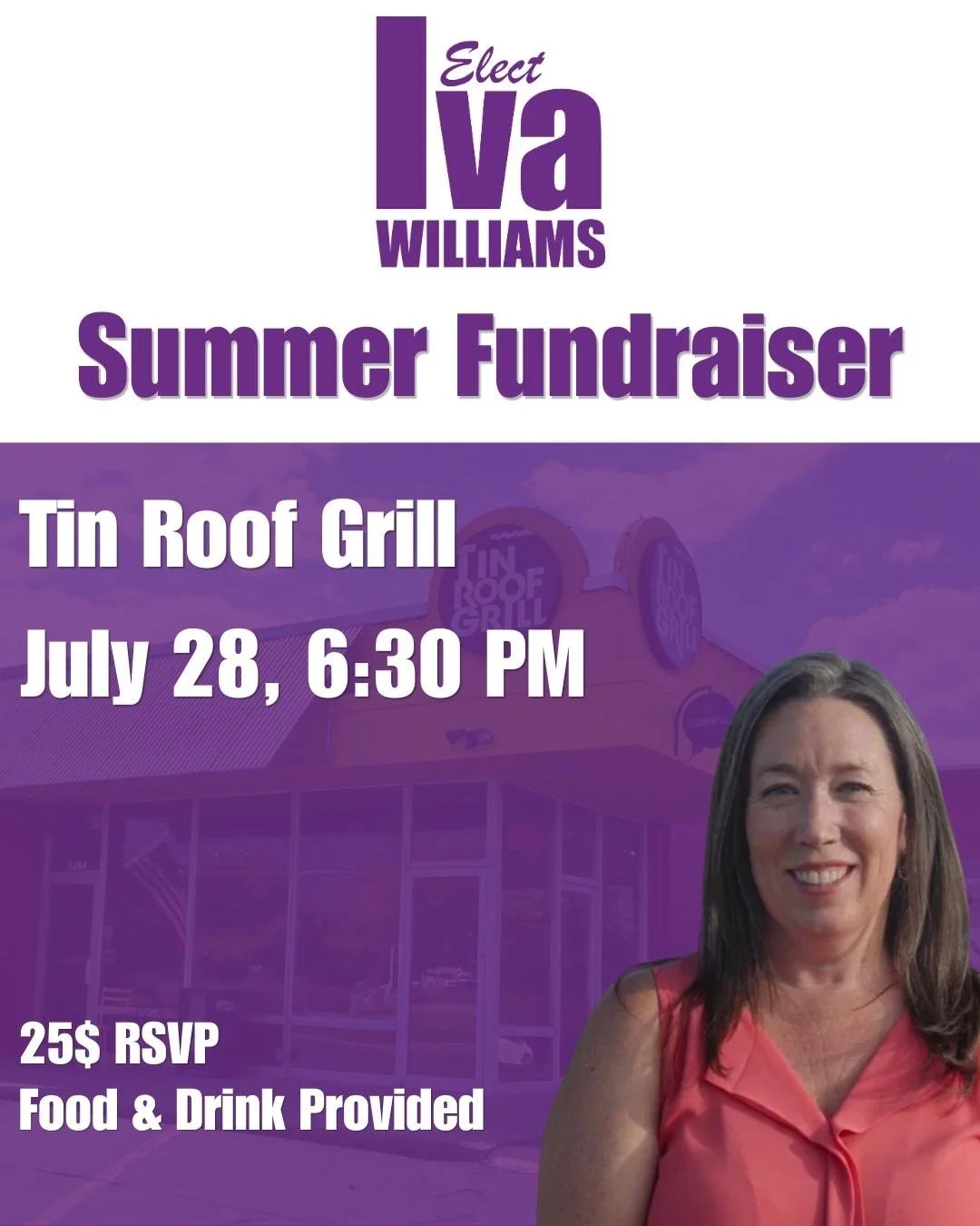 We're hosing our first community fundraiser and I hope you'll join us at Tin Roof Grill in Sandy on July 28. It will be an evening of community, connection, and a chance to get to know each other. 
For more info or to register, please visit: https://