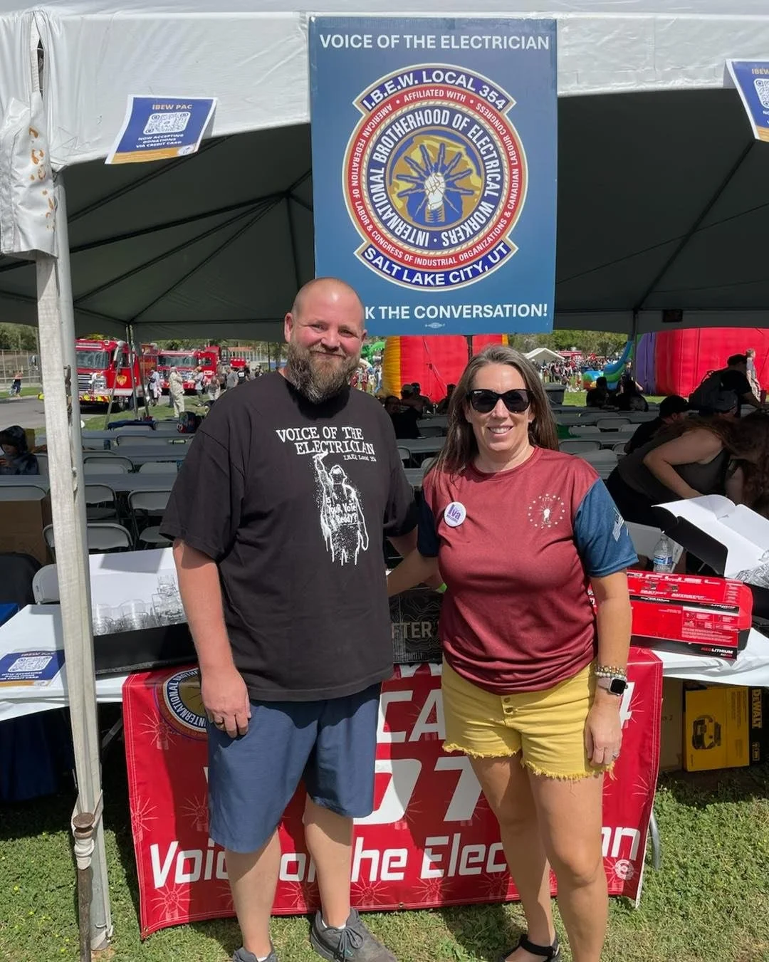 I had a blast at the Labor Day Picnic and Car Show! 
Thank you @ibewlocal354 !!
I&rsquo;m from a proud family of laborers, cowboys, nurses, electricians, linemen, butchers, and teachers, so the endorsement and support of these men and women means so 