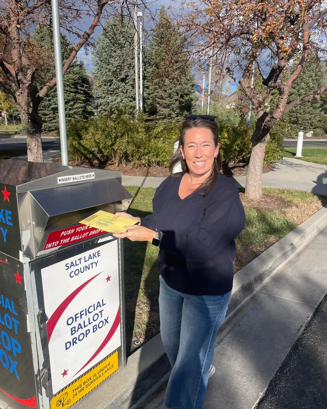 Turned my ballot in today at the Sandy Senior Center! Make sure you turn yours in before November 3rd!

I ran into a voter who marked my name down on her ballot! We aren&rsquo;t out of steam and are racing to the finish line in these last 11 days of 