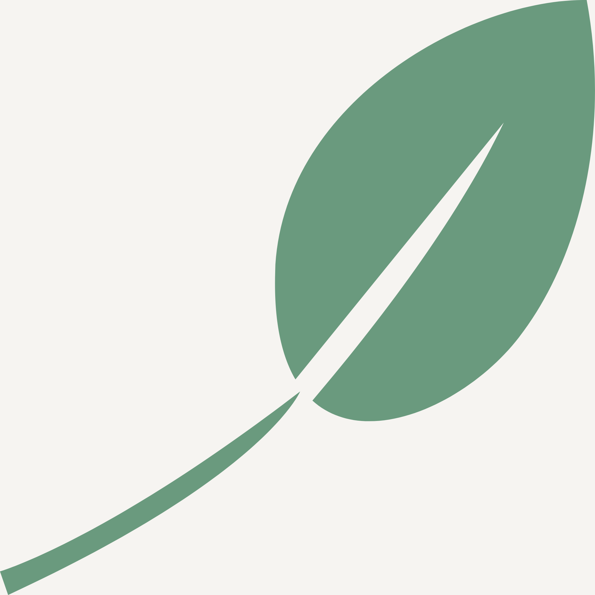 A large, curved green leaf set against a light-colored background.