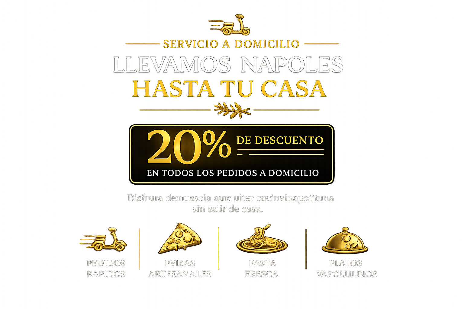 Servicio a domicilio de pizza napolitana en Altea con entrega rápida