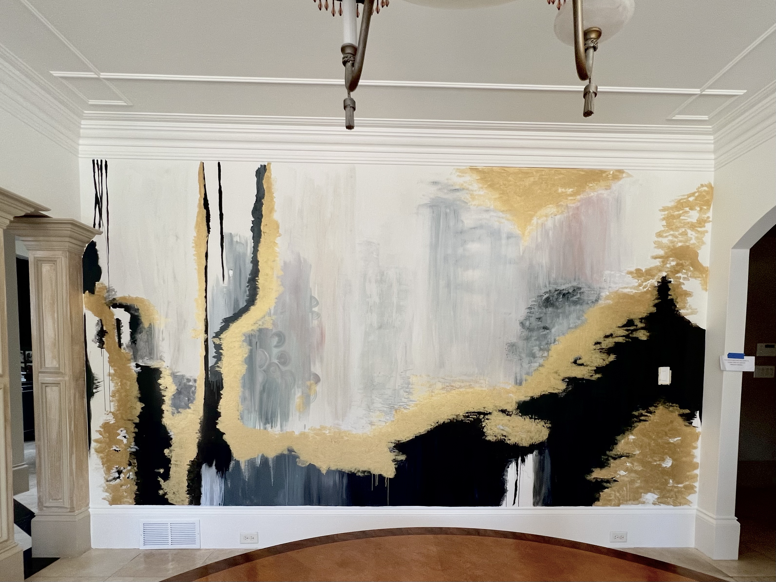 Home dining room mural