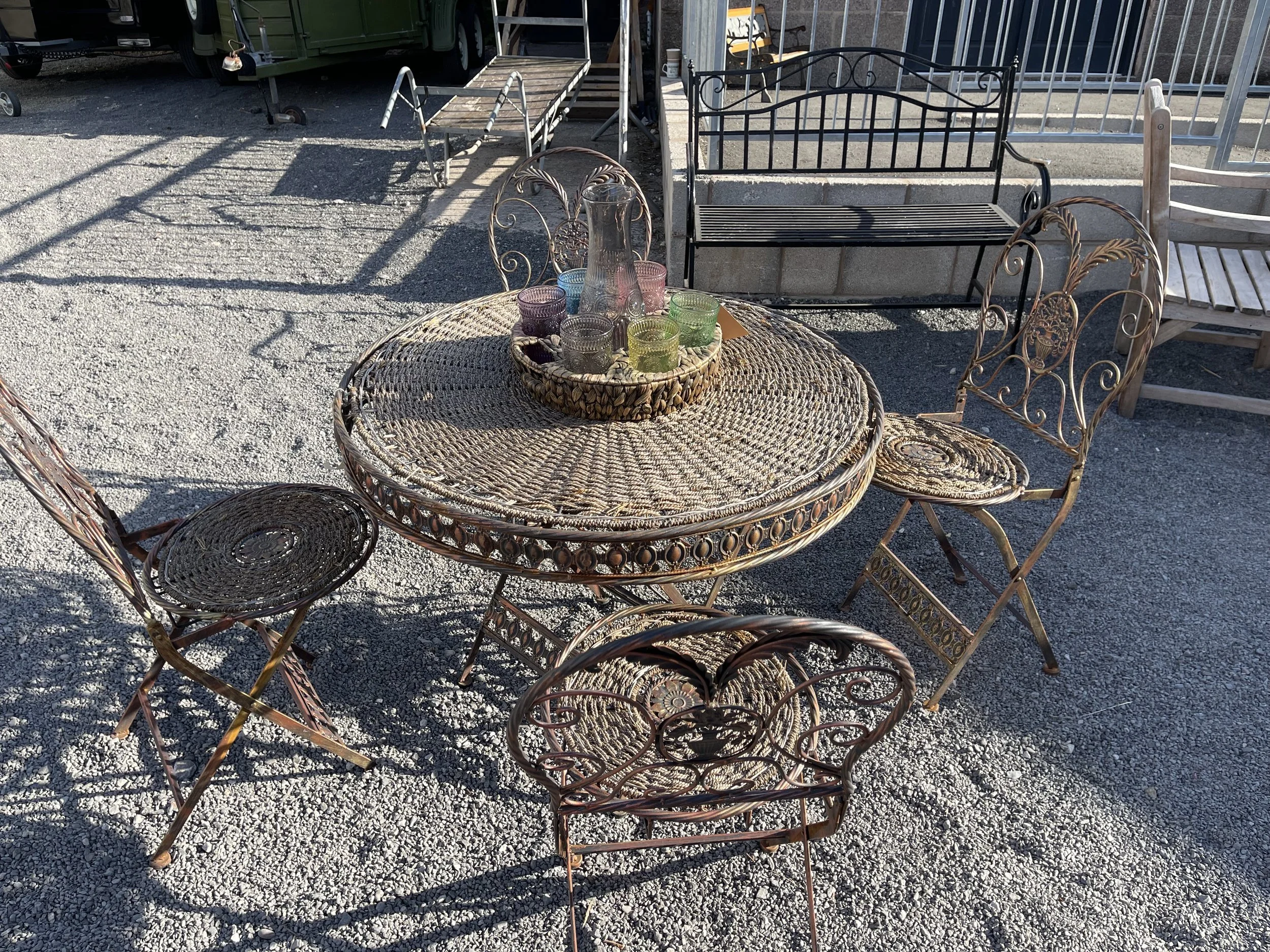 Vintage Patio Table & Chairs