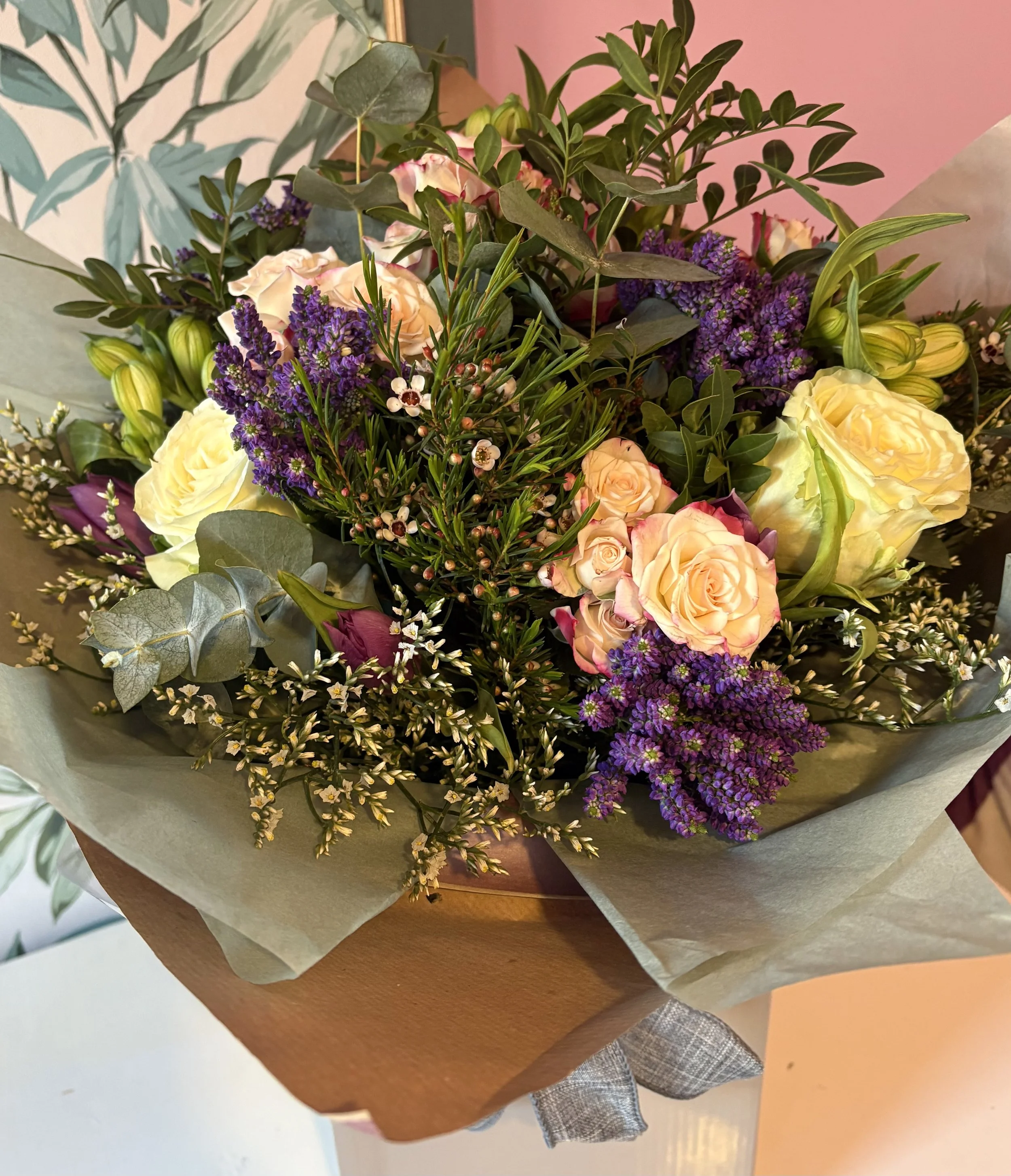 Seasonal hand tied bouquet