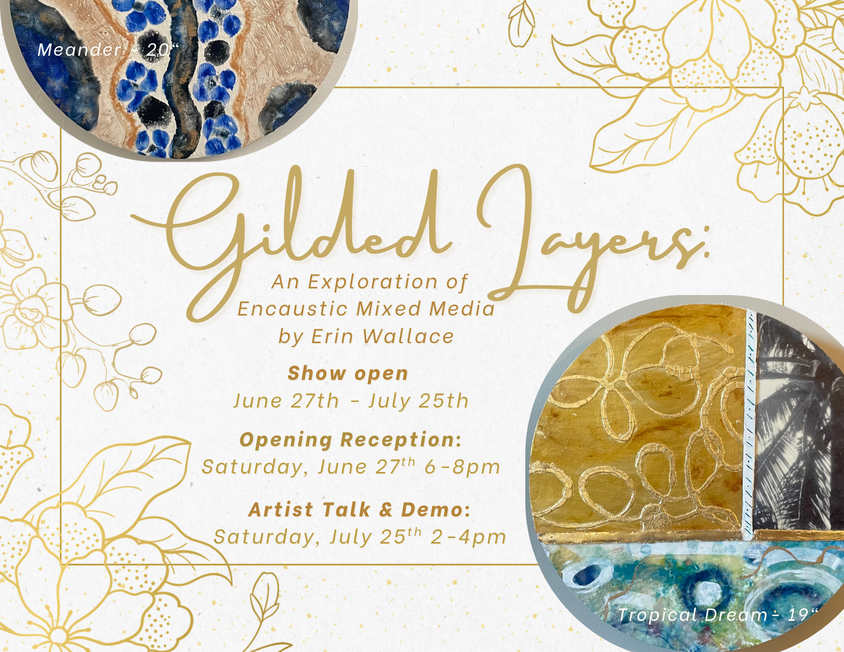 Gilded Layers Artist Talk &amp; Demo 