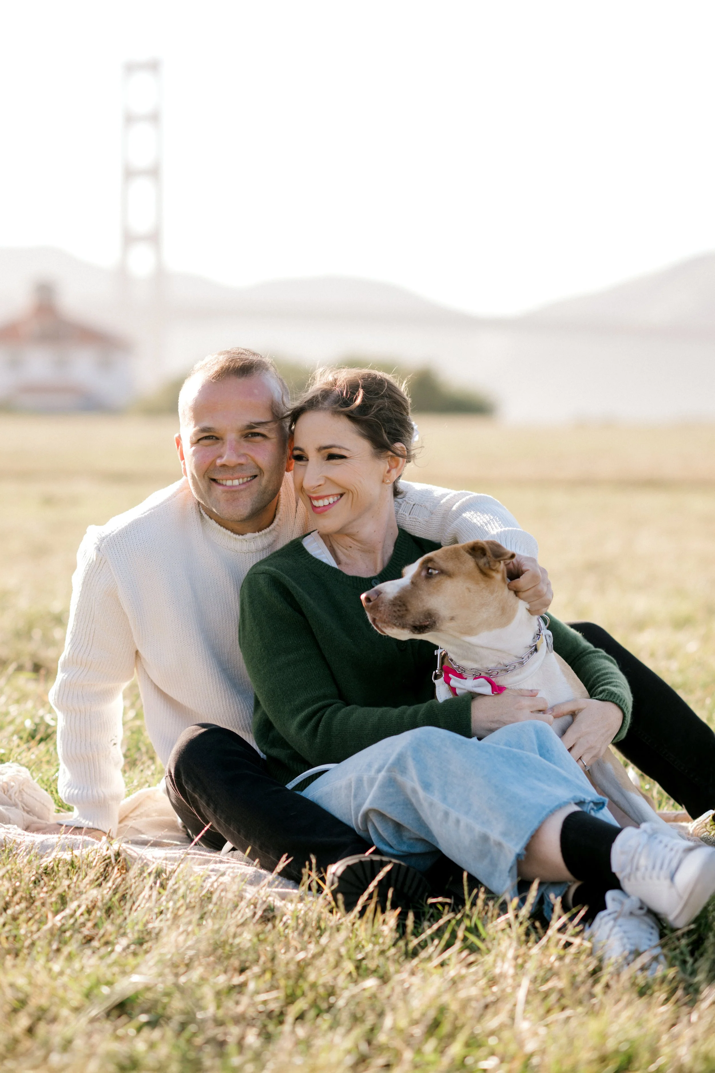 Alper Kaynarkan with Rachel and Peaches at Crissy Field, San Francisco