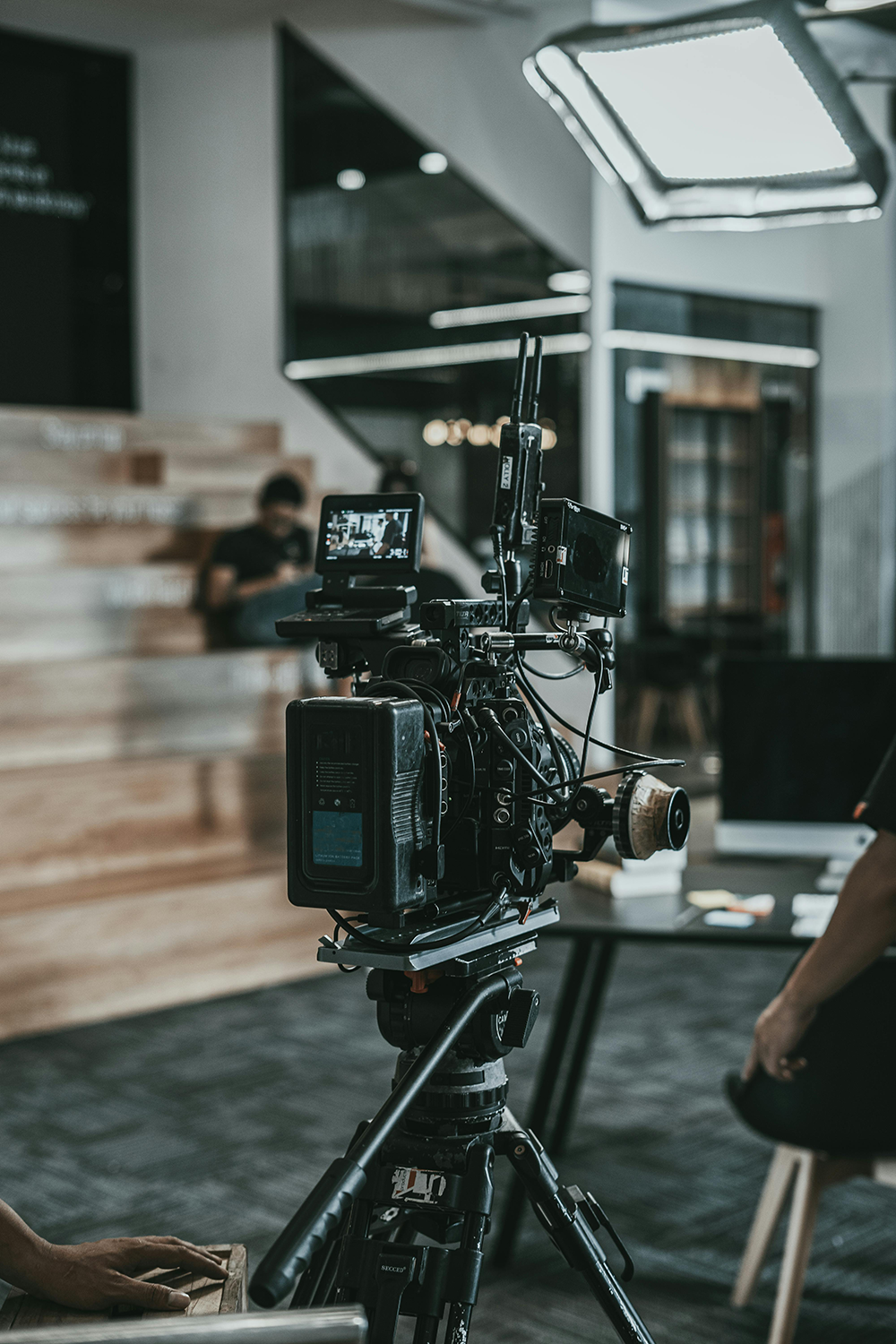 camera filming movie