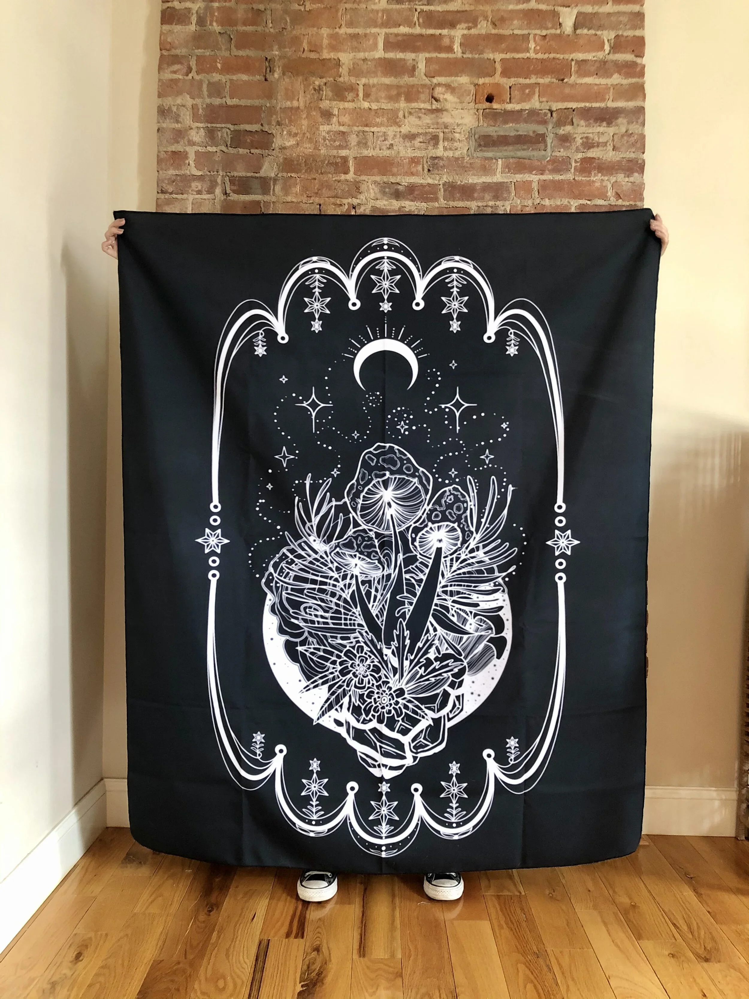 "In the Wildd" Black Tapestry