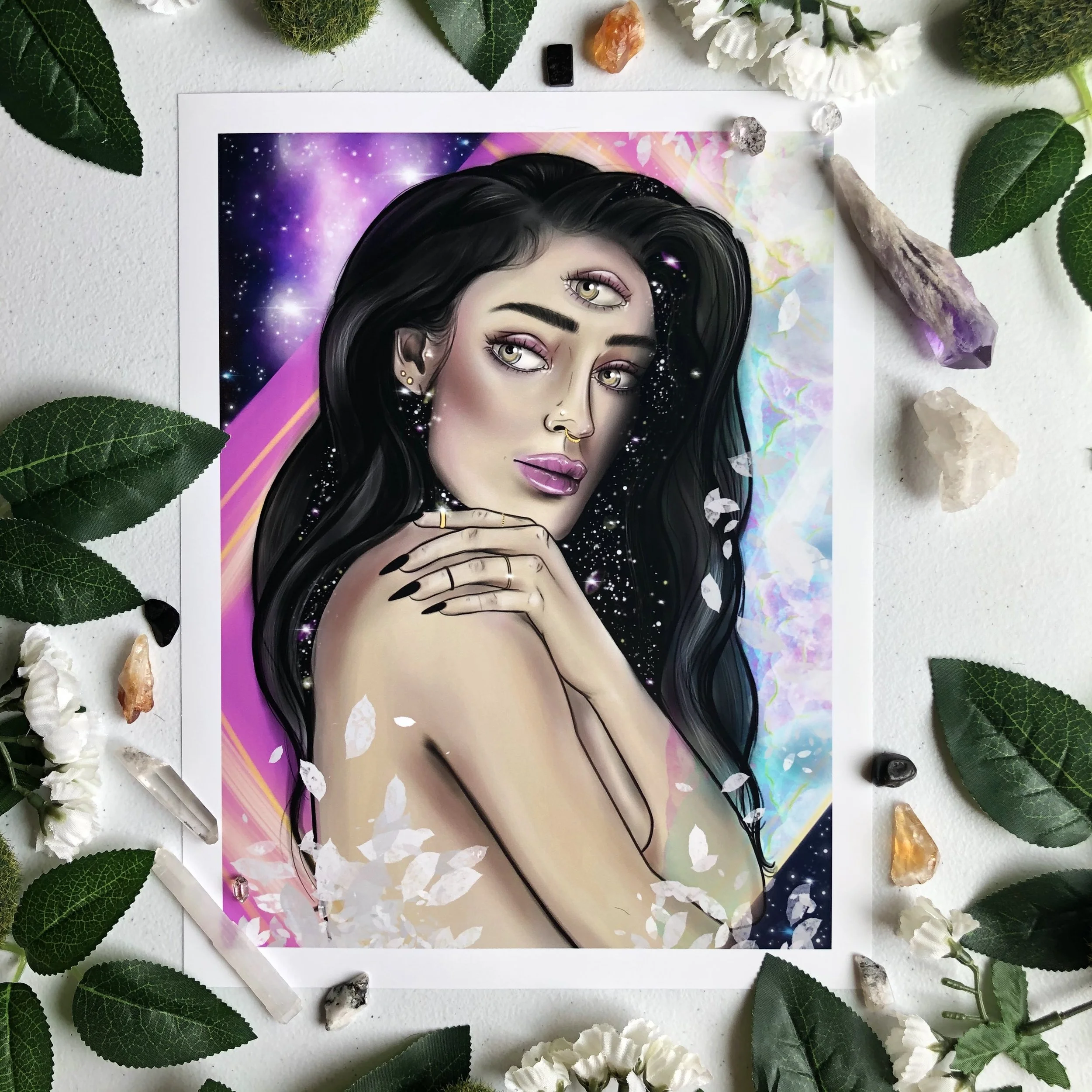 "One with the Universe" Art Print