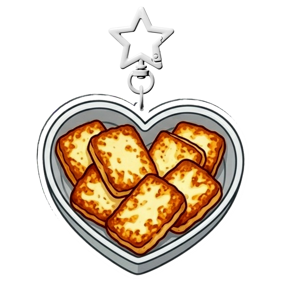 Queso Frito Heart