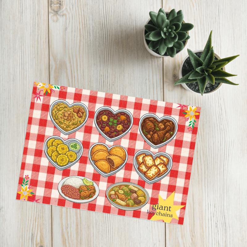 Caribbean Foodie Sticker sheet