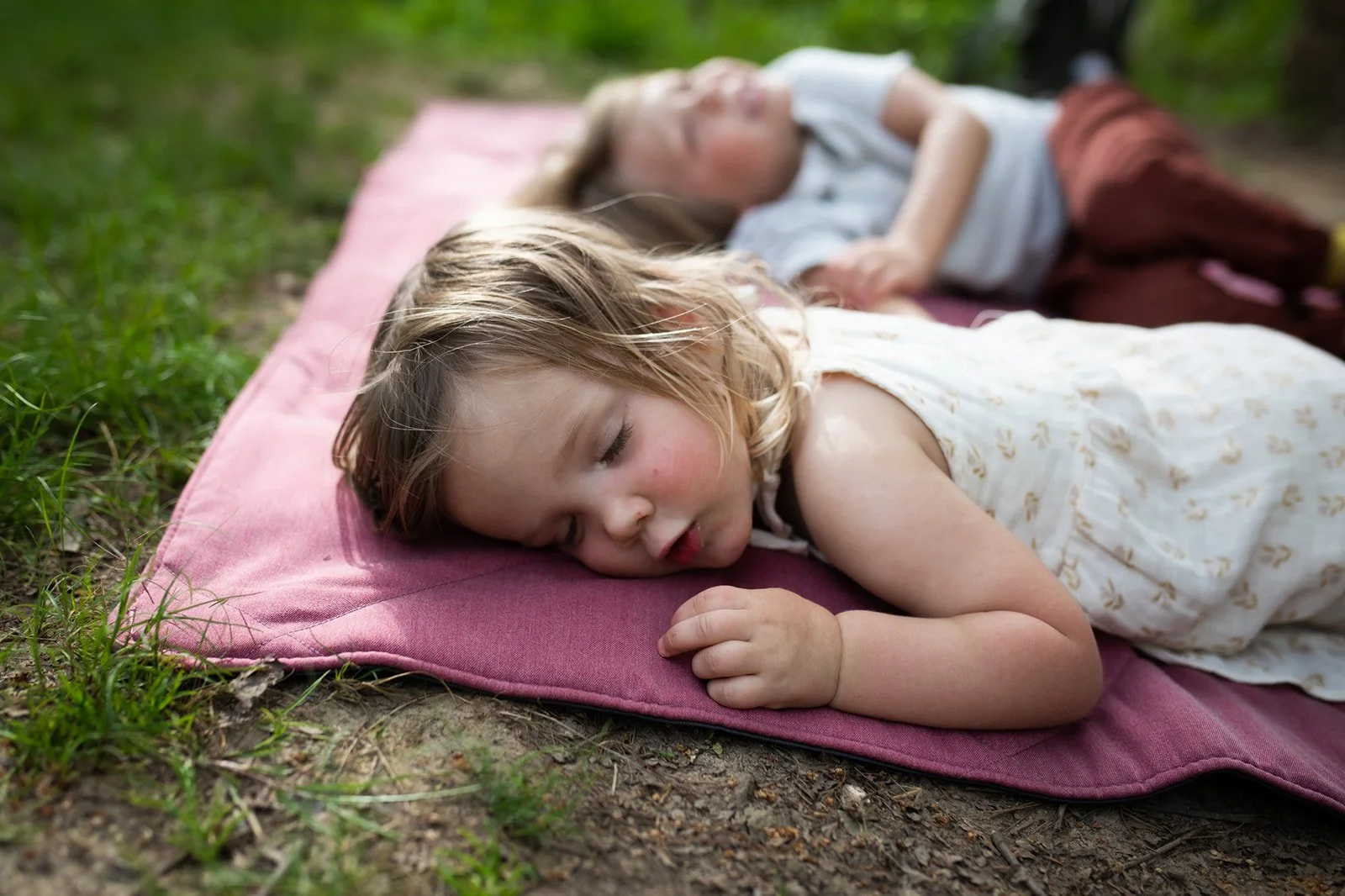 Young child sleeping portrait