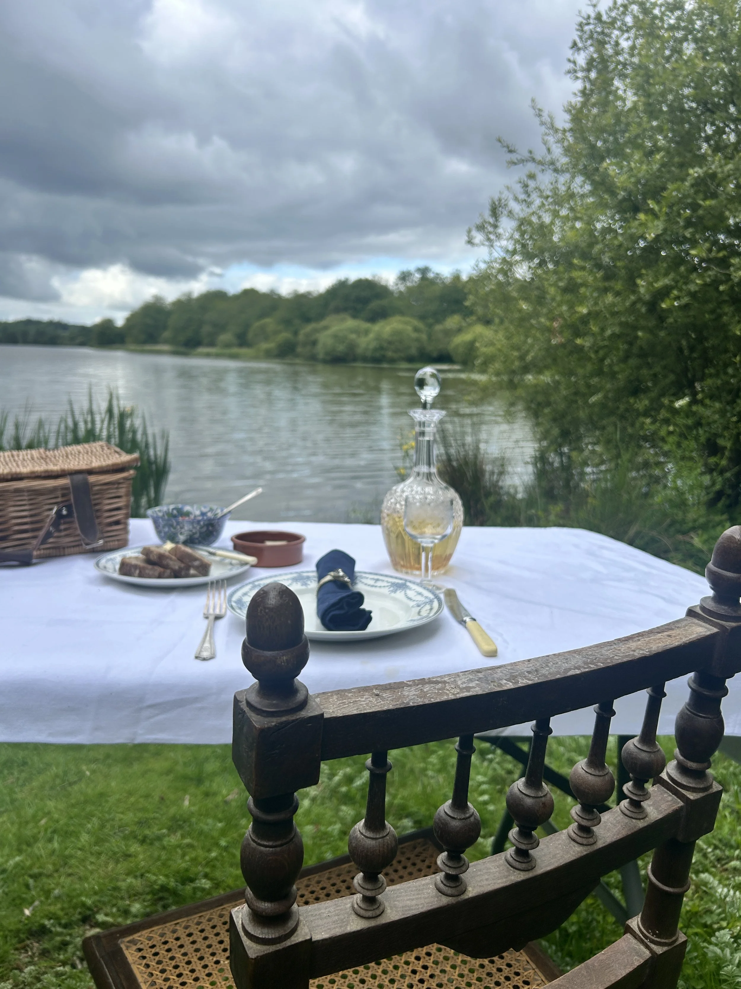 Fork by lake
