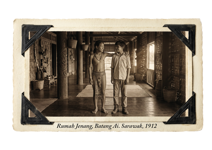 Belayan & Ravi at a longhouse