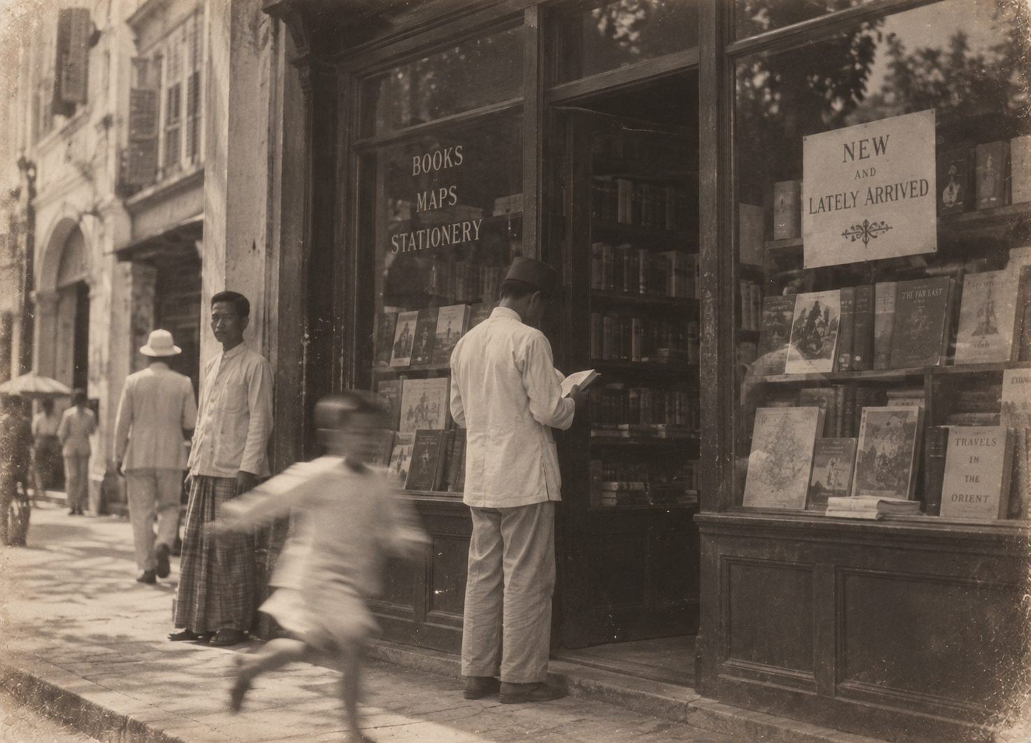 4) Armenian Street bookshop front.
