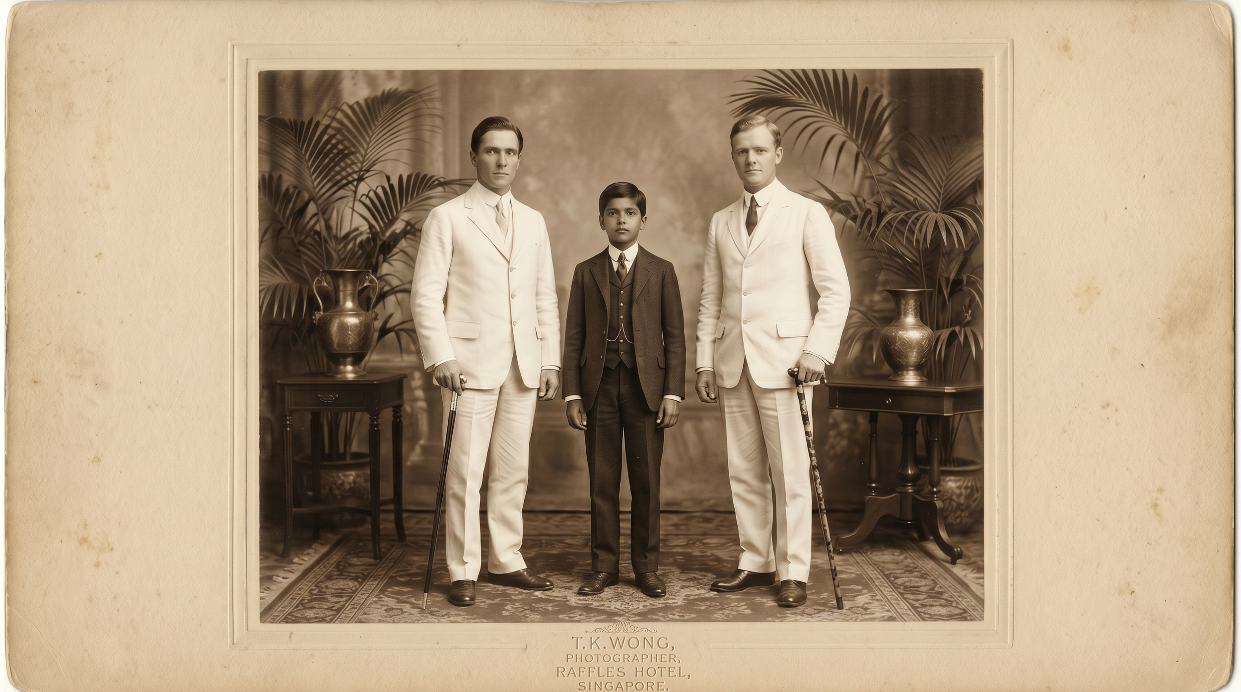 Julian Ravi and Samuel - Singapore 1910