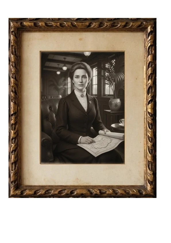 Dr Blackwood in a frame frim 1910