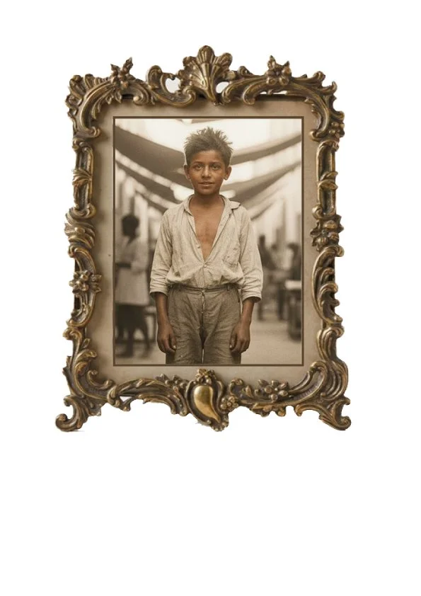 Street Urchin in a frame
