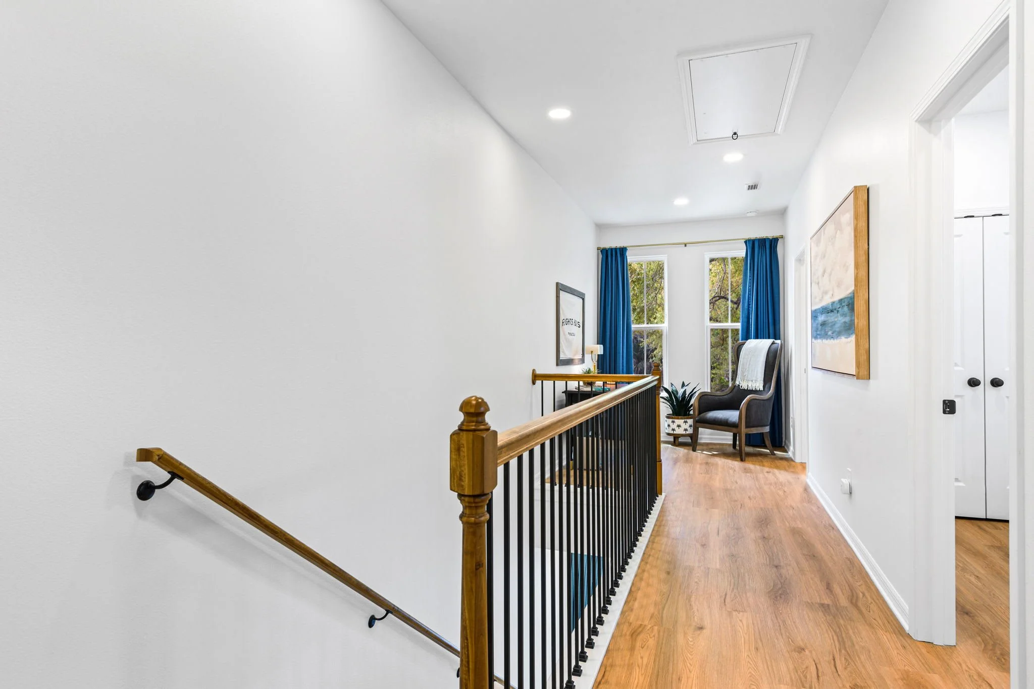 Upstairs Hall & Workspace