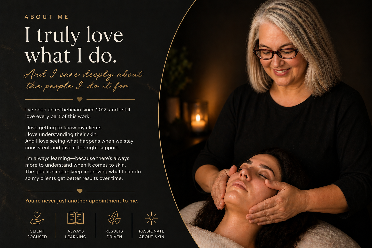 Licensed esthetician performing facial treatment in Athens Georgia