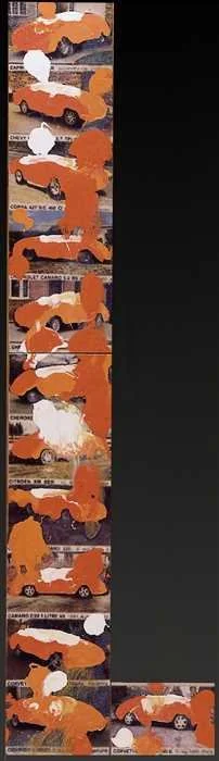 Untitled (Orange Cars)
