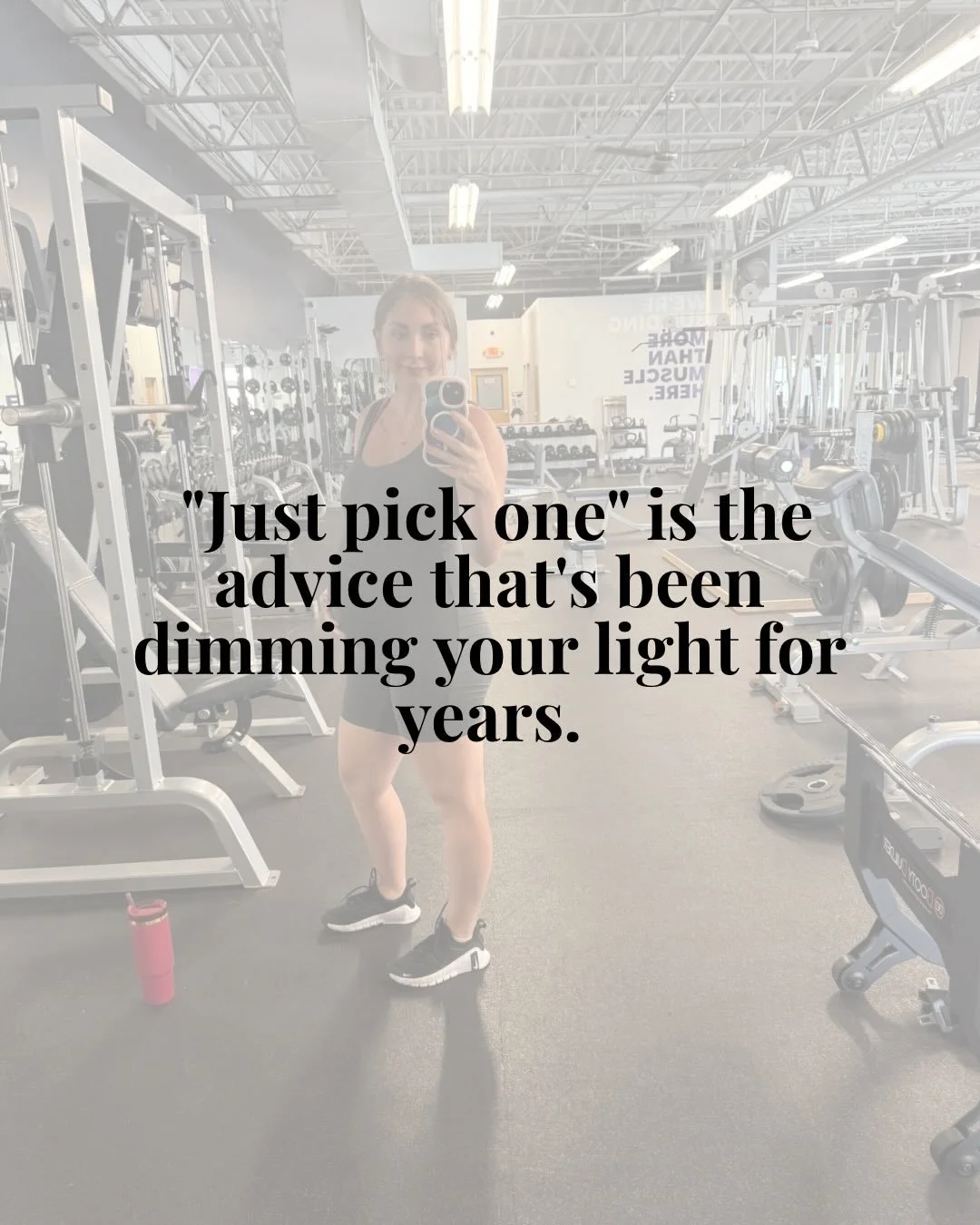 &ldquo;Just pick one&rdquo; is the advice that&rsquo;s been dimming your light for years. ✨

For so long I felt wrong for having so many interests&hellip;.spirituality, fitness, family, design, beauty, all of it. Like I needed to pick the just one an