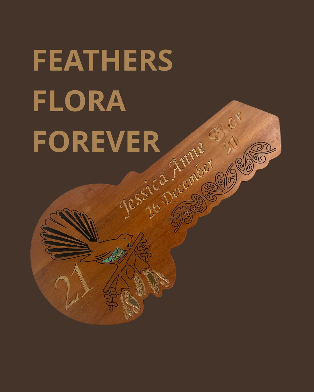 A tribute to personal roots and timeless memories. Custom floral motif paired with clean typography, designed to hold special meaning for years to come.
