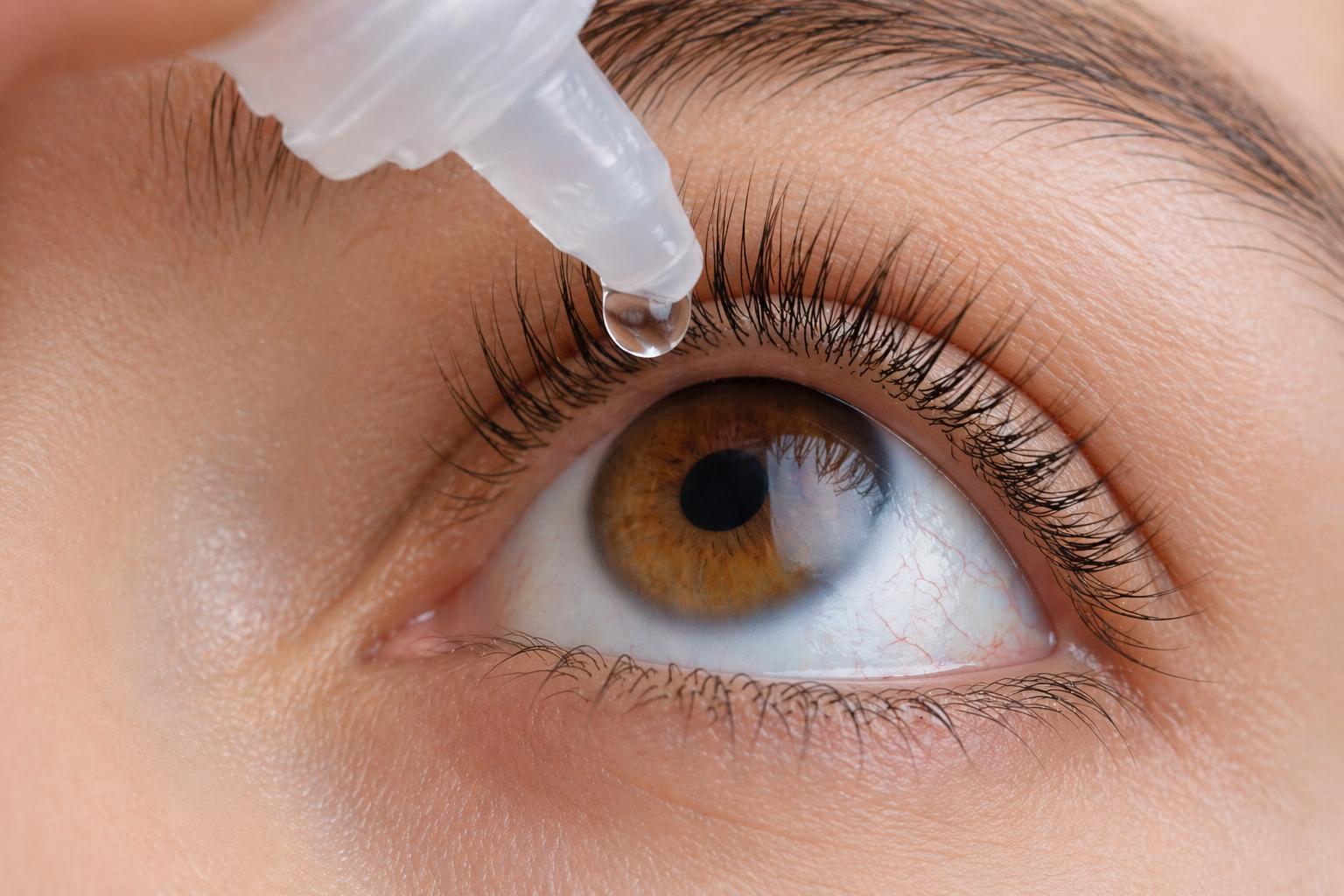 Eye drops for dry eyes treatment and management.