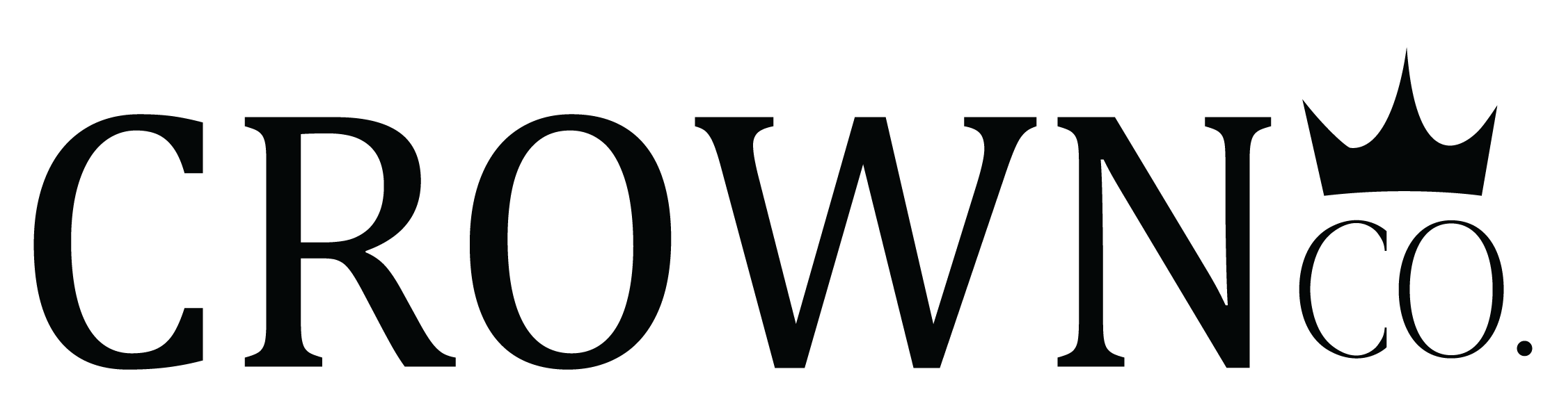 Black logo with the word 'CROWWINGCO' in stylized text and a crown graphic above the letter 'O'.