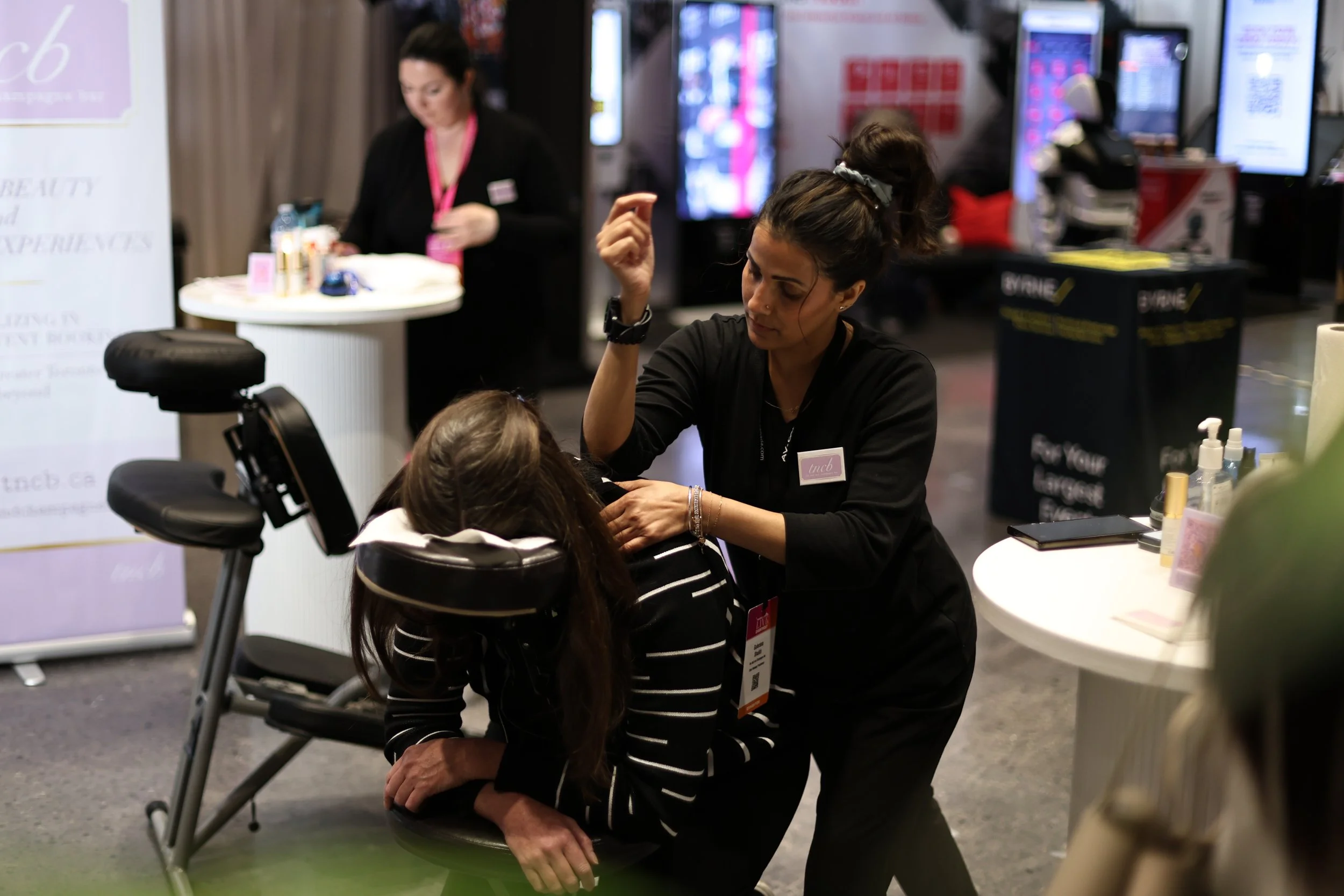 TNCB corporate event activation chair massage
