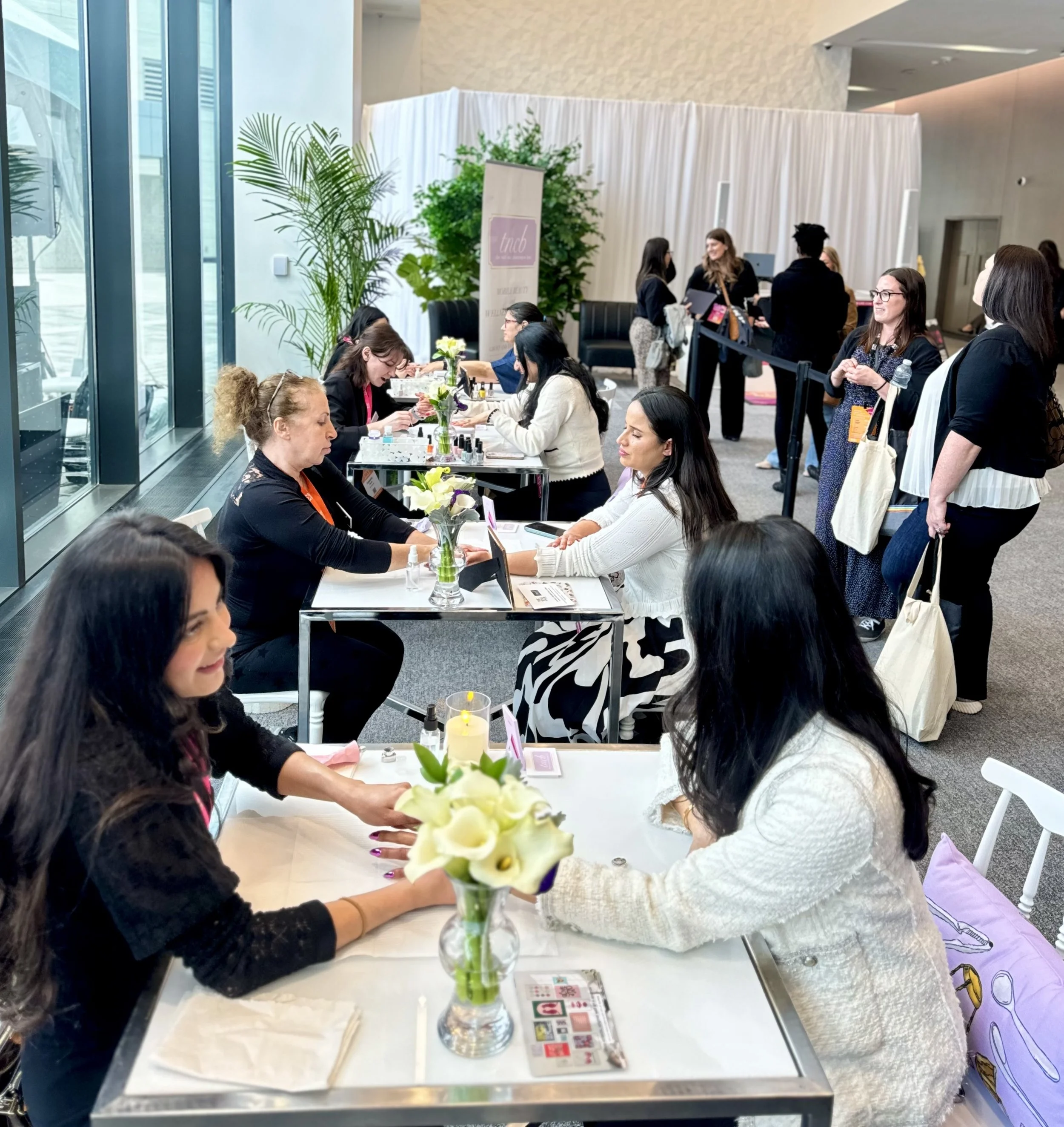 TNCB corporate event activation nail bar
