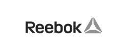 Reebok logo with the brand name and a triangular symbol