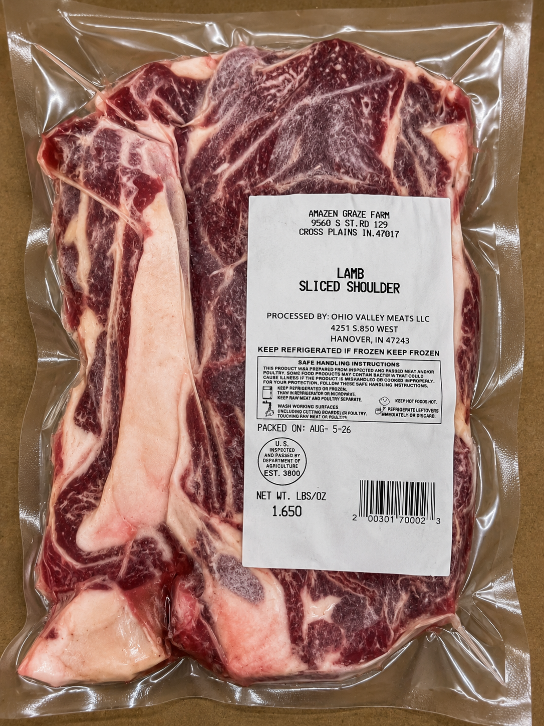 Sliced Lamb Shoulder