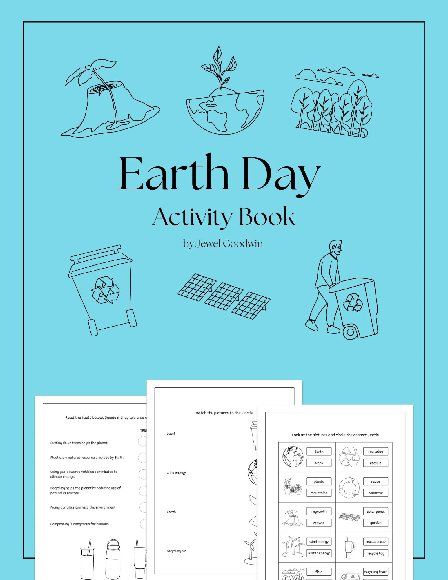 Cover of Earth Day Activity Book by Jewel Goodwin