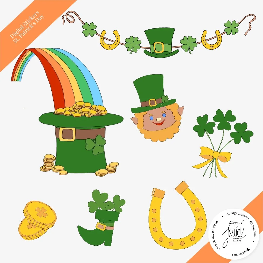 Digital Sticker St Patrick's Day