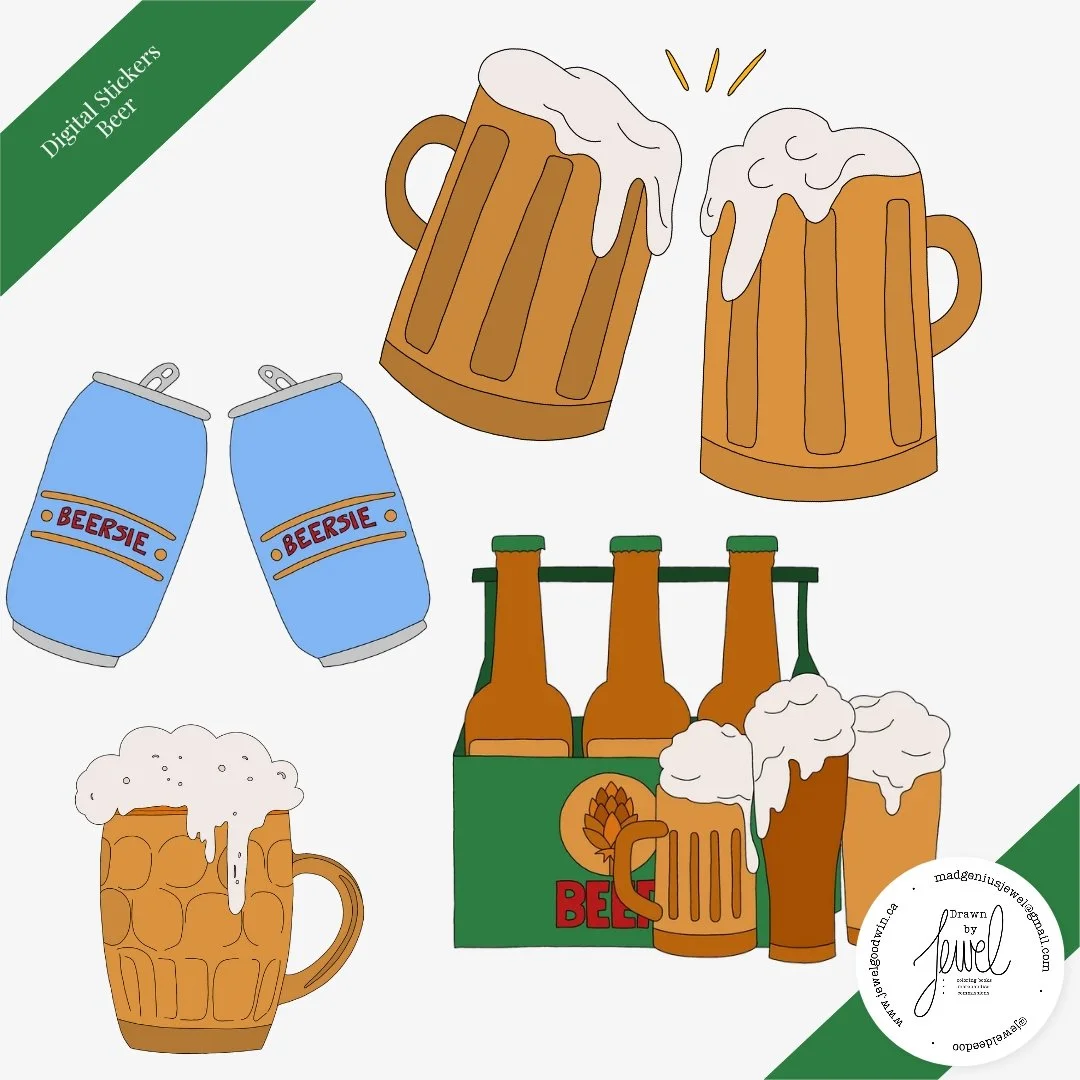 Digital Stickers Beer