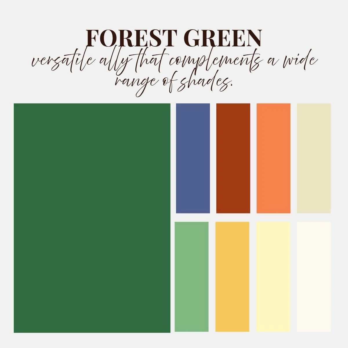 Forest green is enchanting 