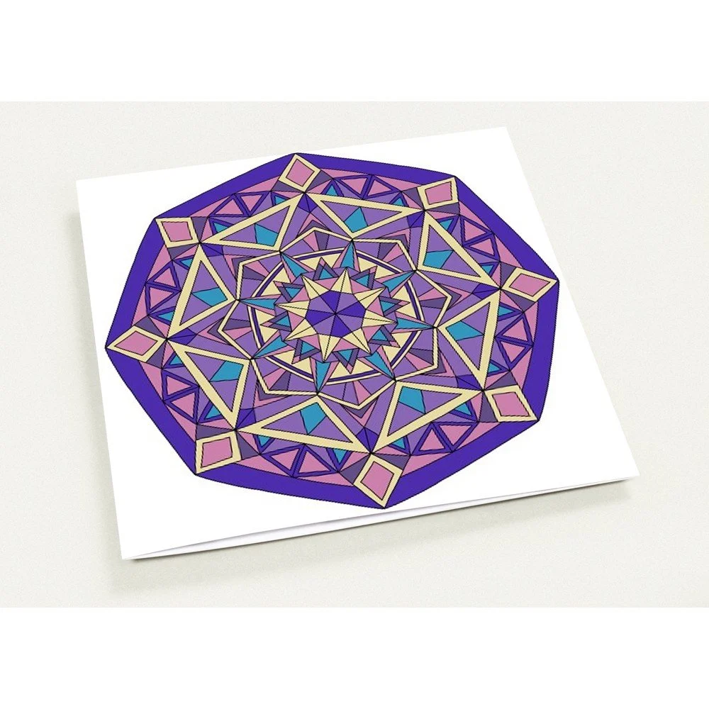 Purple Mandala Cards