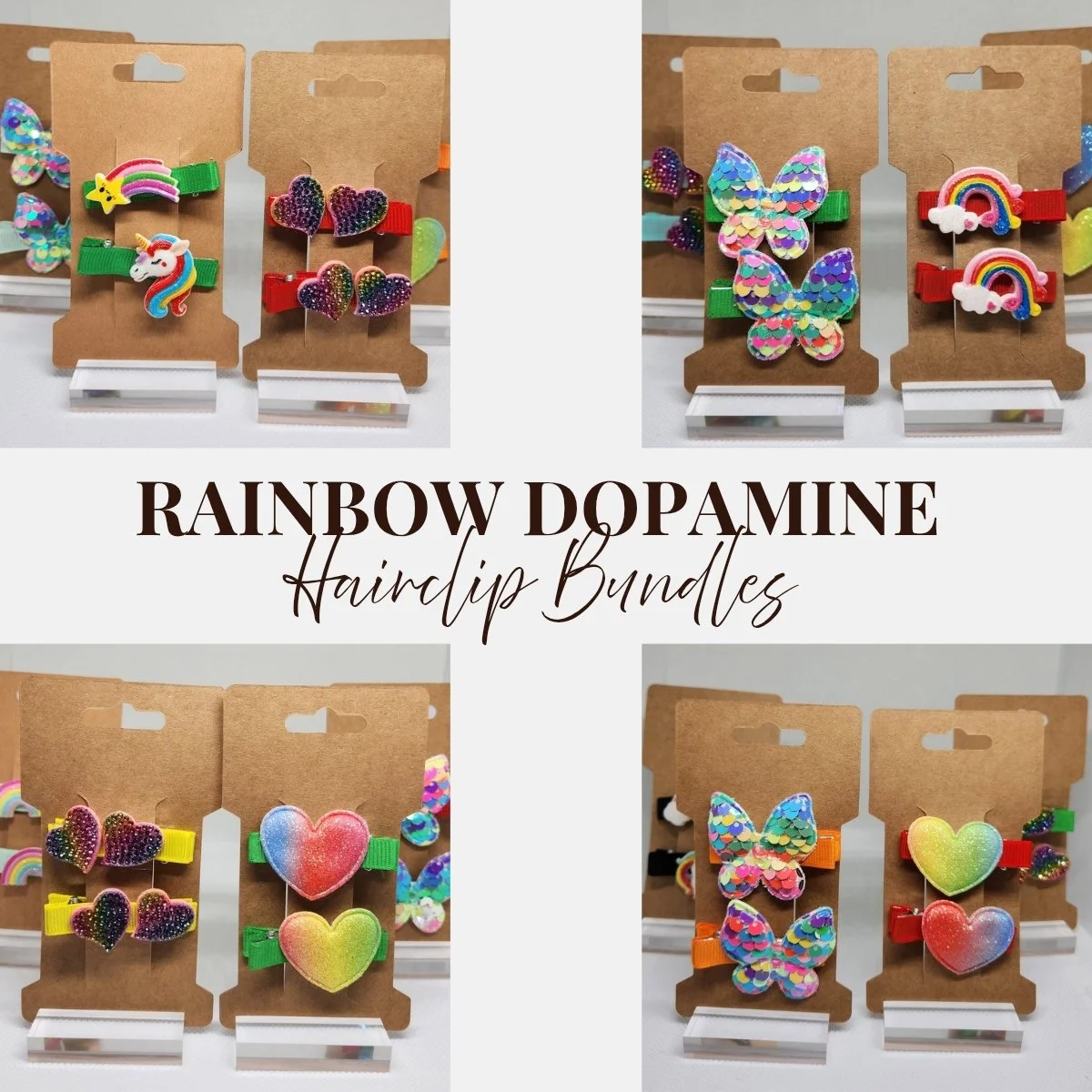Rainbows, sparkles, hearts, and even unicorns!