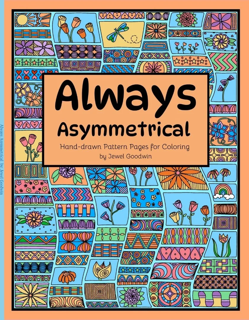 Always Asymmetrical: Hand-drawn Pattern Pages for Coloring