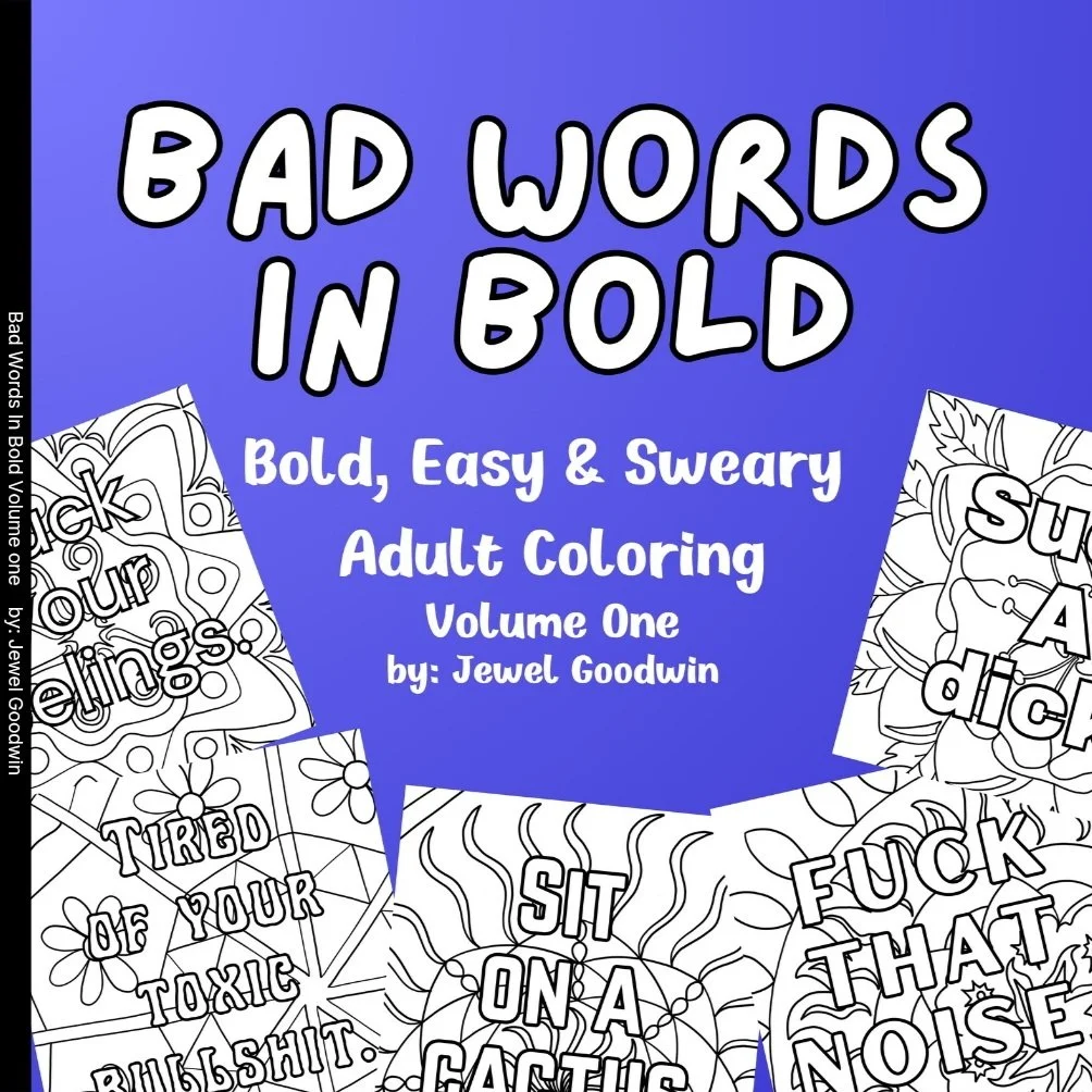 Bad Words In Bold Bold, Easy & Sweary Adult Coloring