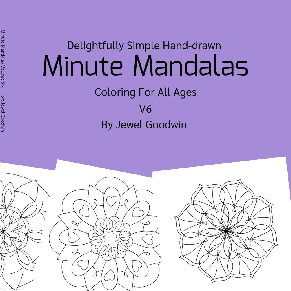 Delightfully Simple Hand-drawn Minute Mandalas Volume Six
