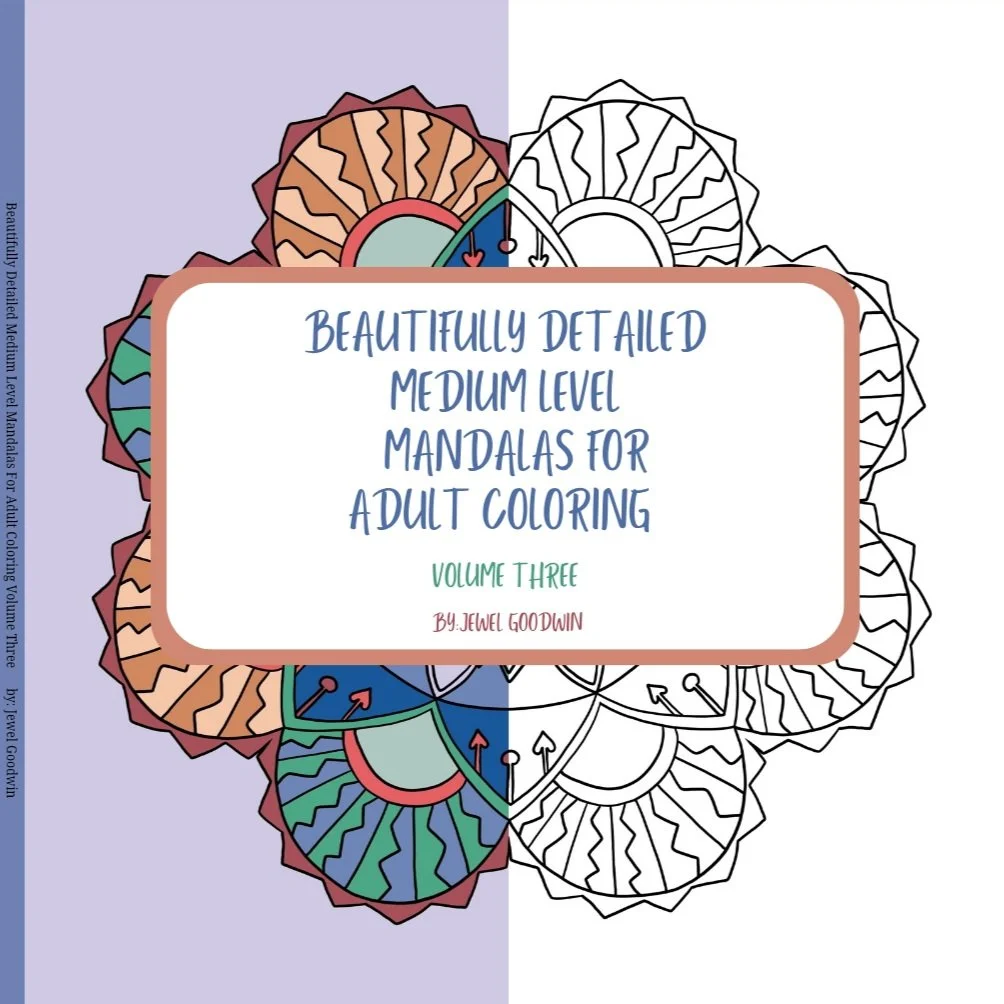 Beautifully Detailed Medium Level Mandalas For Adult Coloring Volume 3