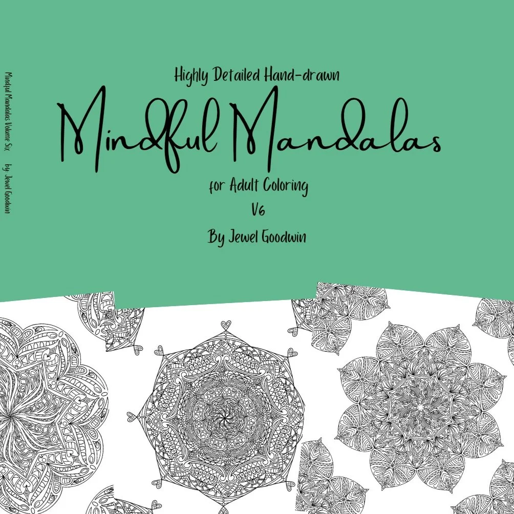 Highly Detailed Hand-drawn Mindful Mandalas Volume Six