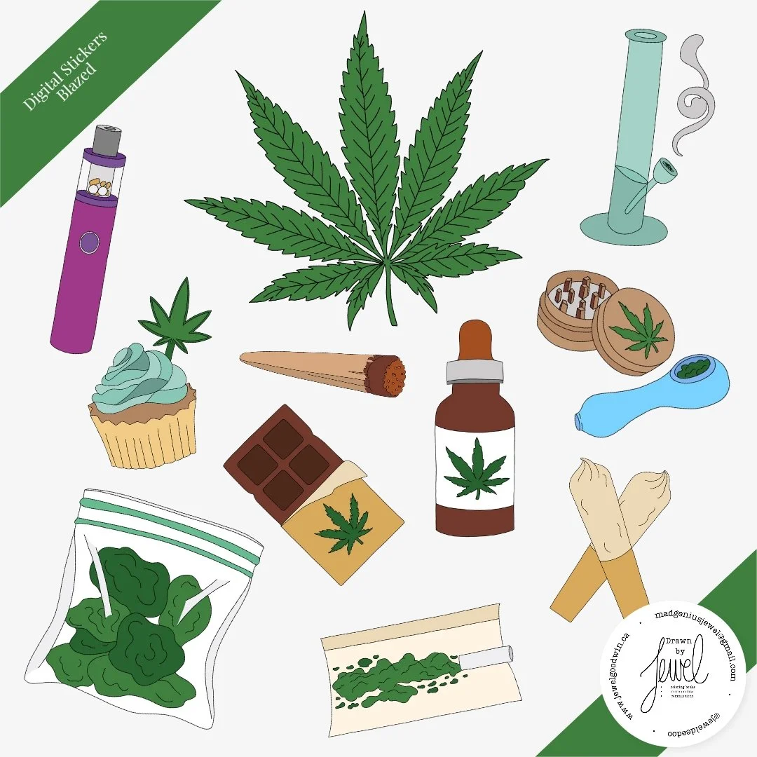 Digital Stickers Blazed